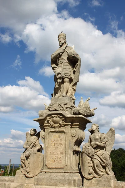 Staty av Sankt wenceslas i Kutná hora — Stockfoto