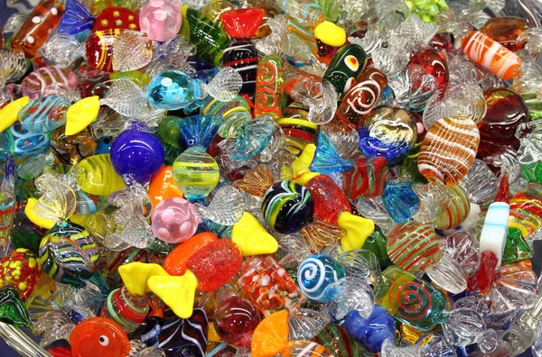 ヴェネツィアのムラーノ島のガラスのお菓子 — ストック写真