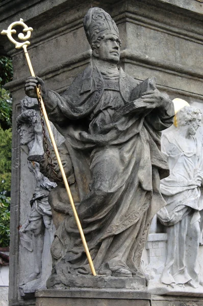Memorial statue of Saint John of Nepomuk — Stock Photo, Image