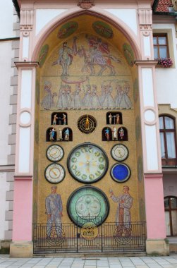 Astronomical clock of Olomouc clipart