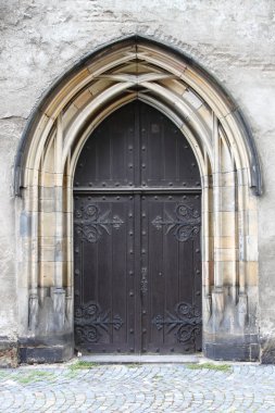 Medieval front door clipart