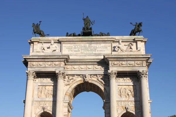 Arch av fred i Milano — Stockfoto