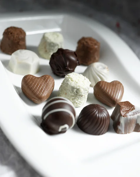Assorted Chocolates Candy — Stock Photo, Image