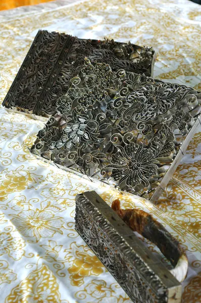Bloque de impresión Batik — Foto de Stock