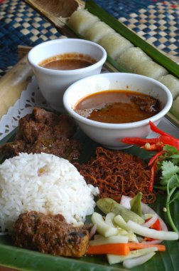 Nasi berlauk lemang ile