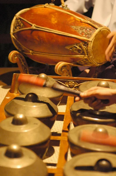Instrumentos musicais tradicionais malaios Fotografias De Stock Royalty-Free