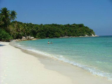 Tropical beach in Malaysia clipart