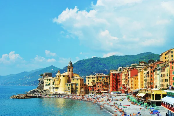 Camogli - Genova - Itália Fotos De Bancos De Imagens