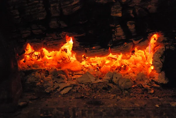 석탄의 불씨 스톡 사진