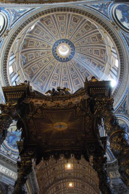 Saint Peter's baldachin - Vatican City - Rome clipart