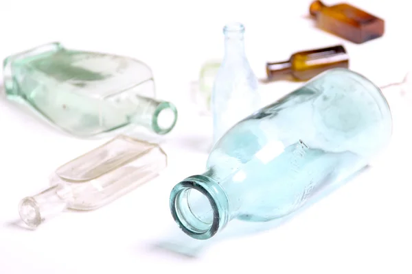 Butelki szklane Vintage — Zdjęcie stockowe