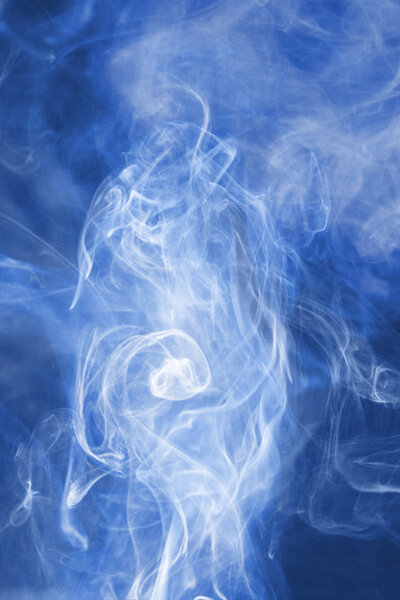 Blue abstract smoke background image.