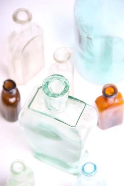 Bottiglie di vetro vintage — Foto Stock