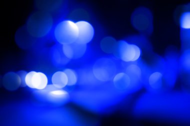 Blue abstract bokeh background clipart