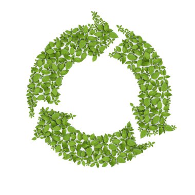 Grass Recycle Symbol clipart