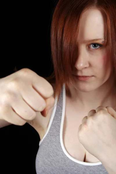 Red head boxer — Stock Photo, Image