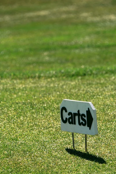 골프 카트 간판 — 스톡 사진