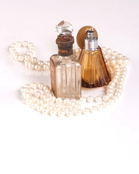 Duas garrafas de perfume vintage Imagem De Stock