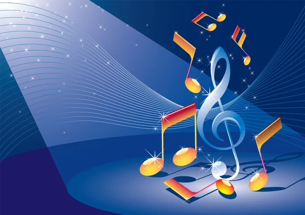 Vector Musical Background — Stock Vector