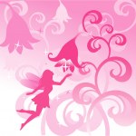 Little pink fairy — Stock Vector © Dazdraperma #2472919