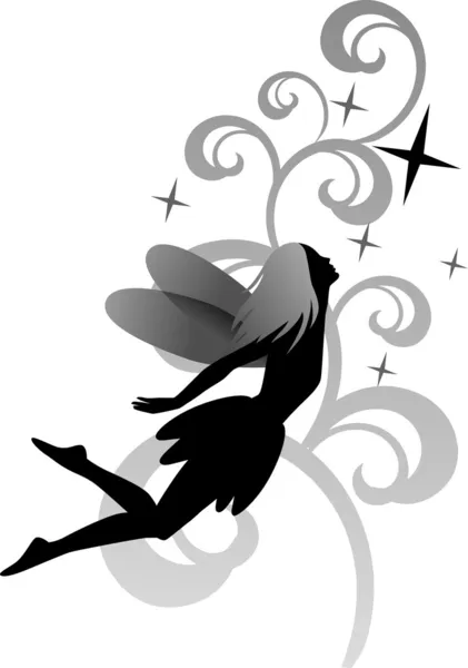Flying fairy — Stock Vector