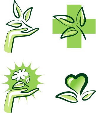 Nature icons clipart