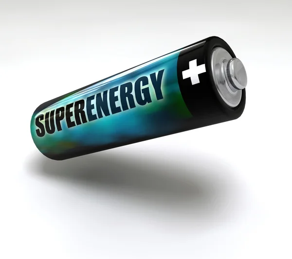 SUPERENERGY baterie — Stock fotografie