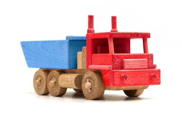 カラフルな木製のトラック — ストック写真