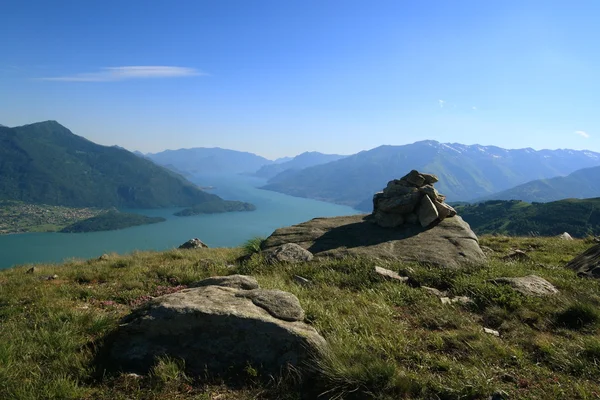 Trekking no Lago Como — Fotografia de Stock