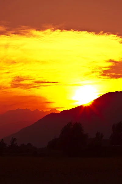 Sunset & Alps — Stock Photo, Image