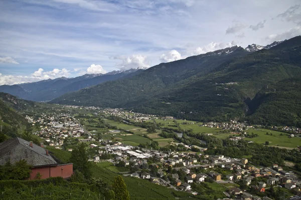 Valtellina panorama - Olaszország — Stock Fotó