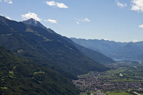 Panorama Valtellina - Itália — Fotografia de Stock
