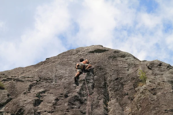 Boulderen, hiking & klimmen — Stockfoto