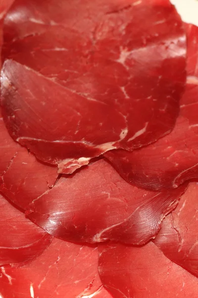 stock image Bresaola - typical from Valtellina (northern Italy)