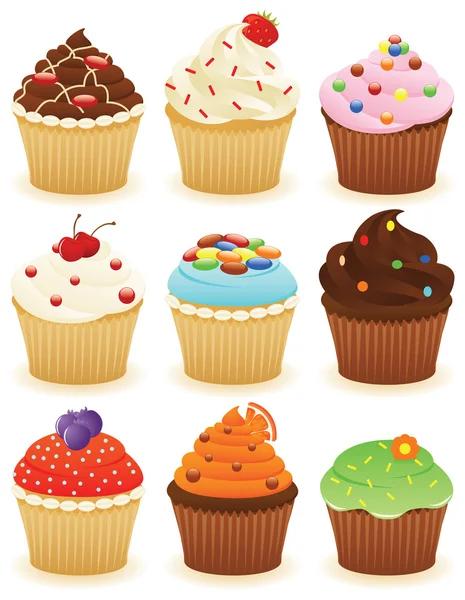 Cupcakes !! — Stockvector