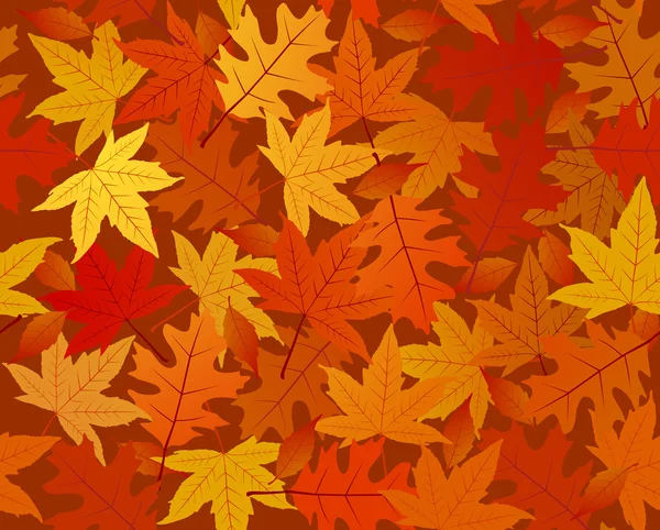 Autumn Seamless Pattern — Stock Vector