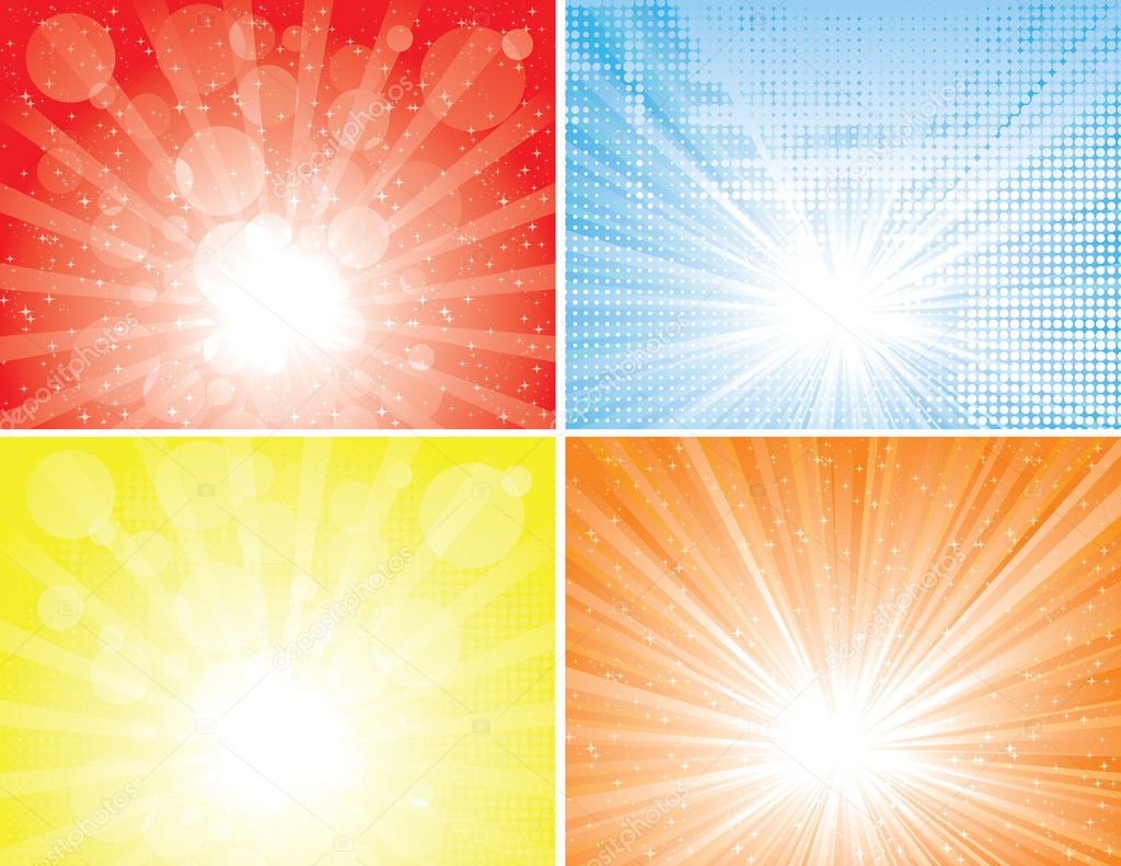 Sunbeam backgrounds collection