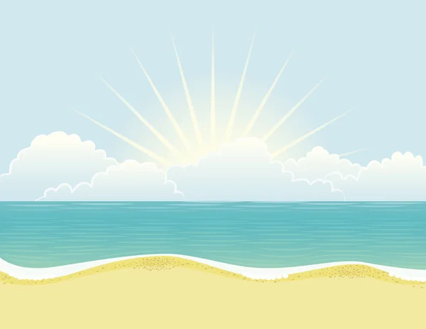 Jour de plage — Image vectorielle