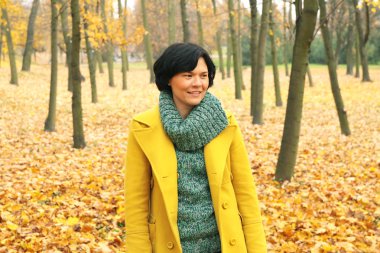 Portrait of a Woman, autumn landscape