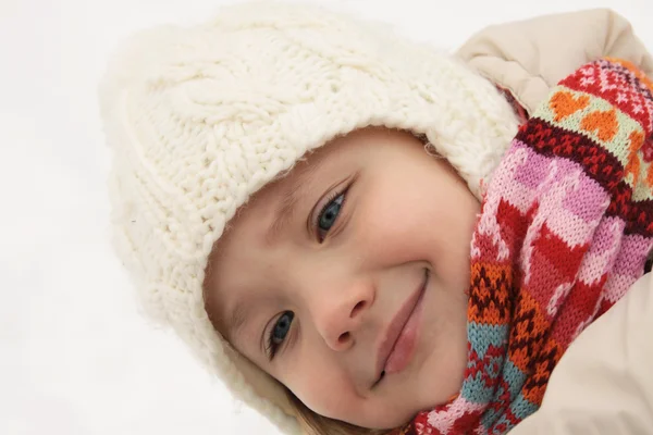 Zimą dziecko — Zdjęcie stockowe