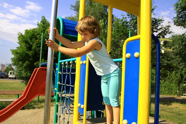 Young girl on the playground — Stock Photo, Image