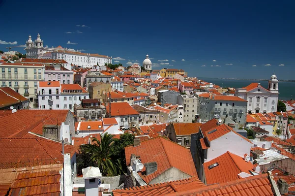 stock image Port town during the summer midday