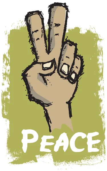 Stock vector Peace Hand Sign