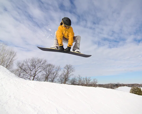 stock image Snowboarder Jumping