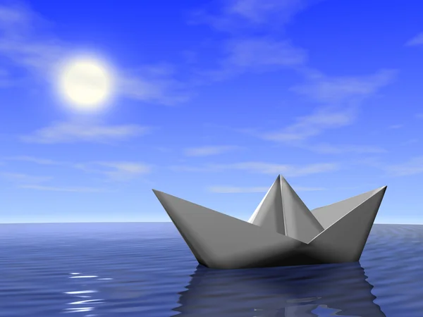 Boat in the sea — Stock Photo, Image