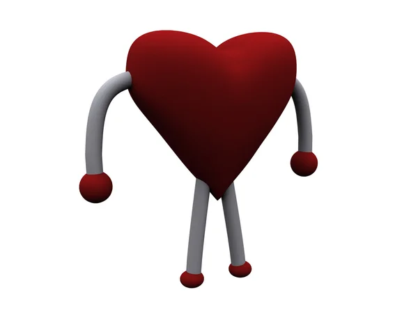 Hjärta 3D — Stockfoto