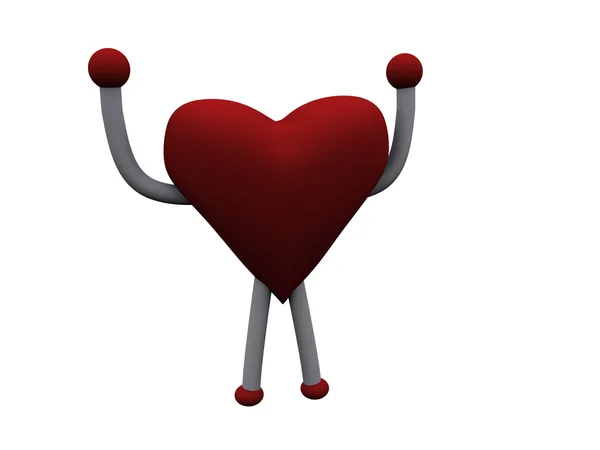 Hjärta 3D — Stockfoto