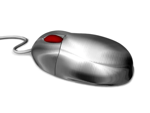 Metal mouse, 3D — Stock Photo, Image