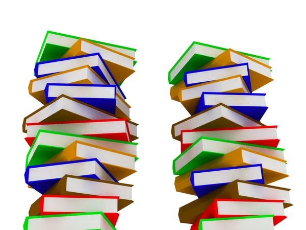 Piles of books — Stock Photo, Image