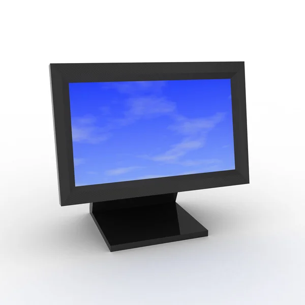 Sky on monitor — Stock Photo, Image